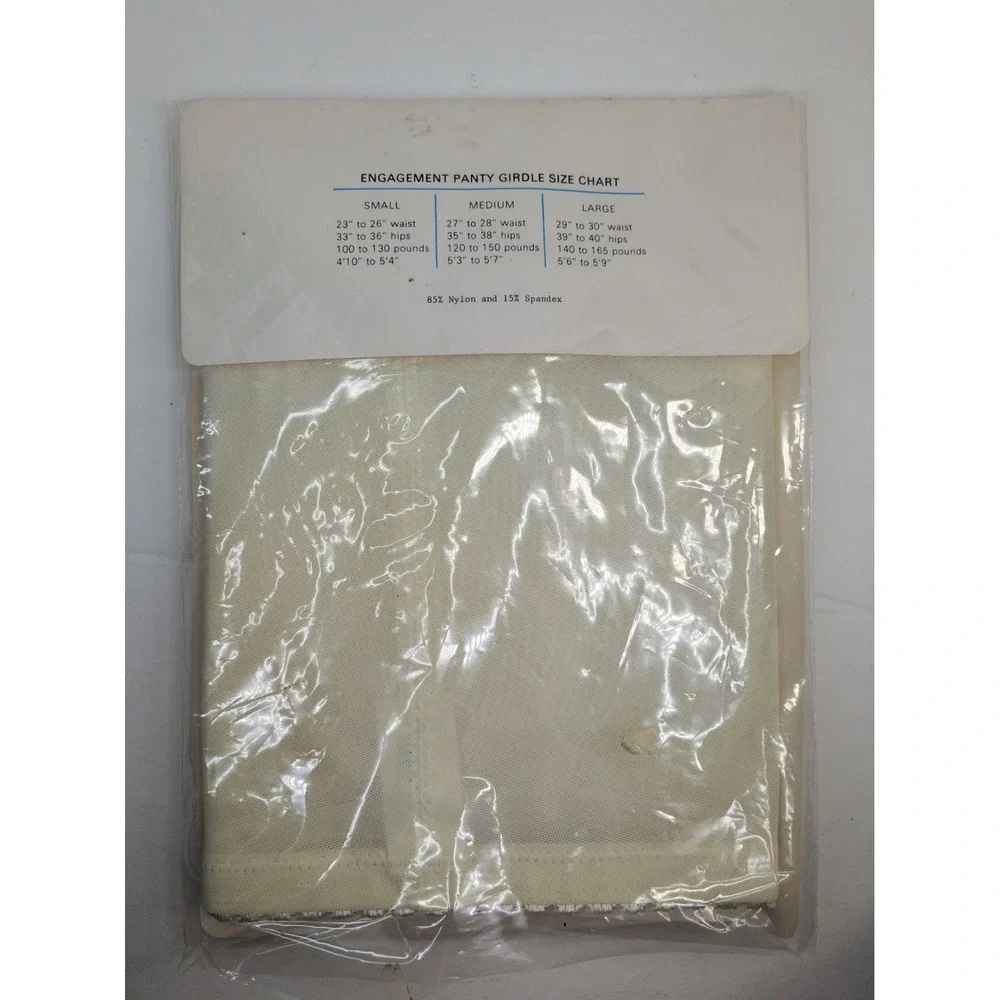 VNTG SEALED NEW😍Berkshire Engagement Panty Girdle Stocking Combination L White